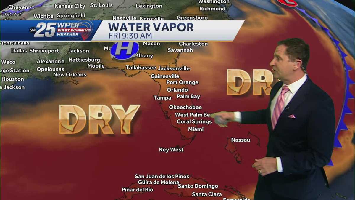 Drier air dominates the weekend forecast