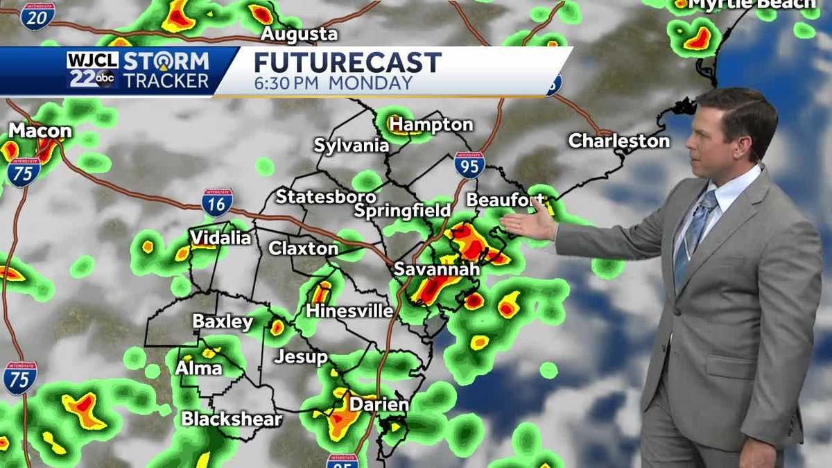 Thunderstorms, rain in the forecast to start the week. Here's what you