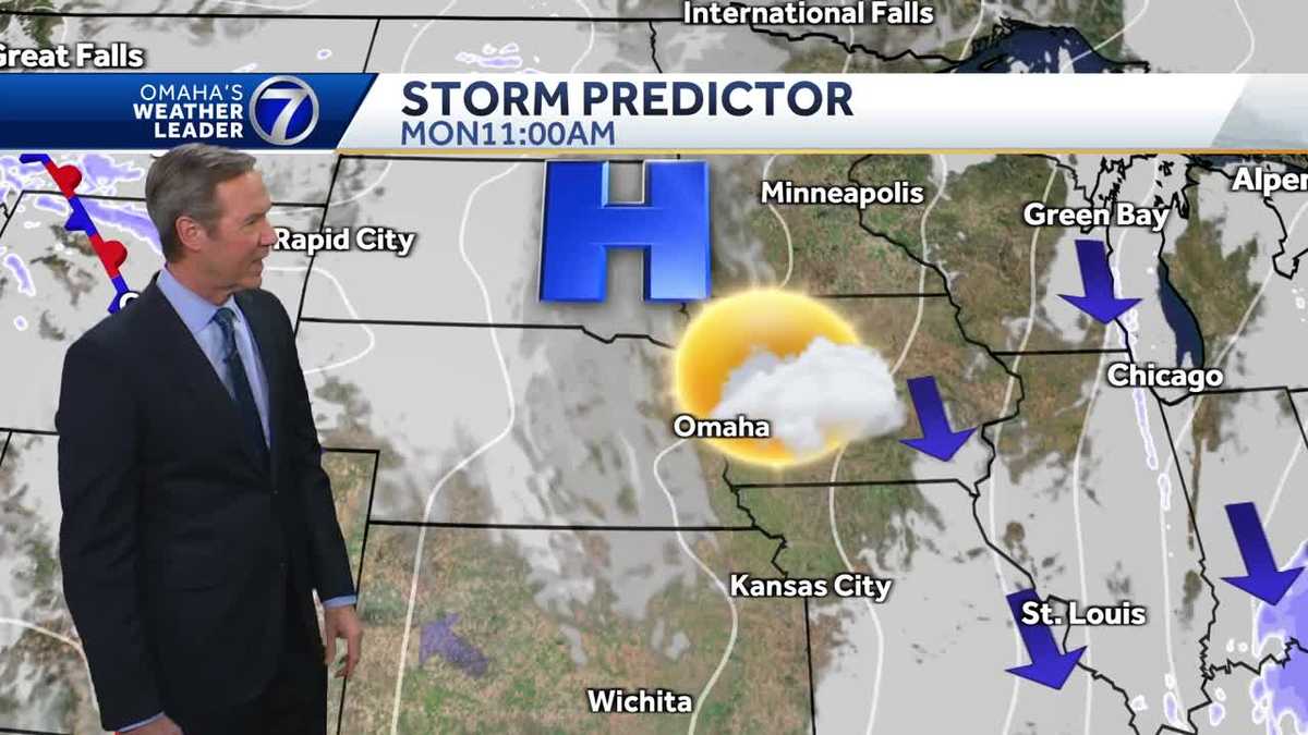 Cold north winds into Monday around Omaha, sub zero wind chills - KETV