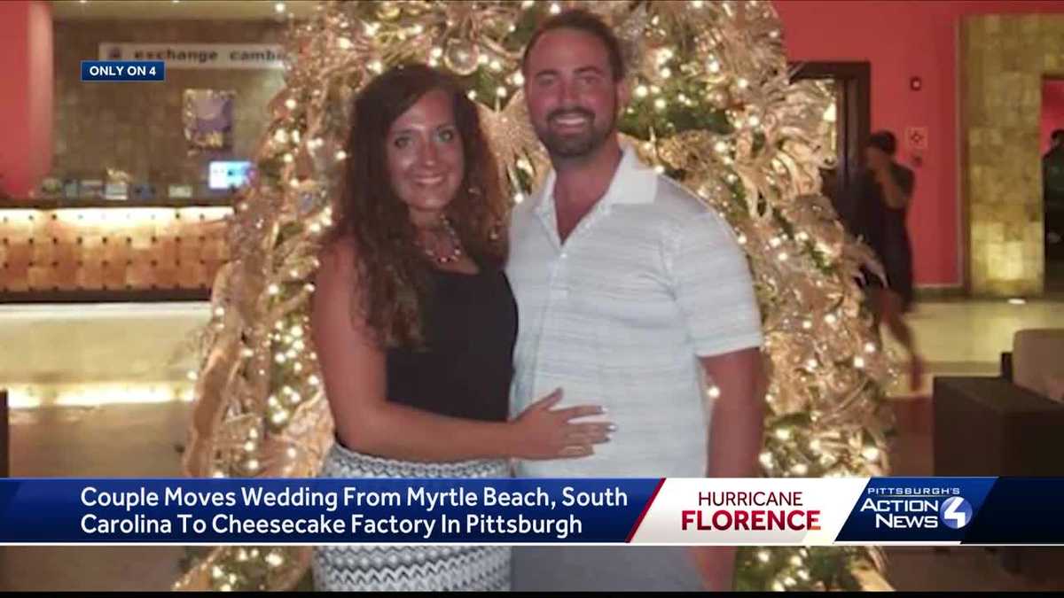 As Florence moves in, couple moves Myrtle Beach wedding to Cheesecake