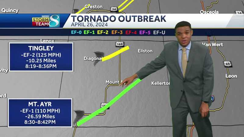 Iowa tornadoes: Count climbs to 24 tornadoes during Friday's storm