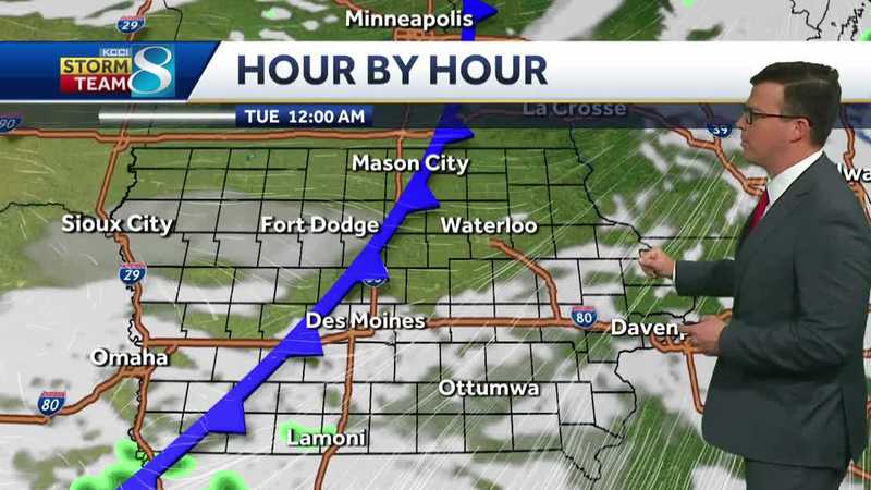 Iowa weather: A very windy day with rain chances tonight