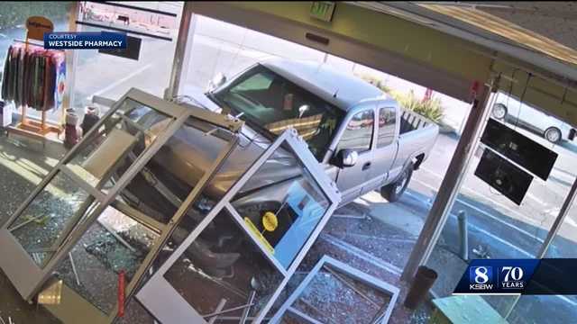 Truck barrels through Santa Cruz pharmacy - Vimarsana News
