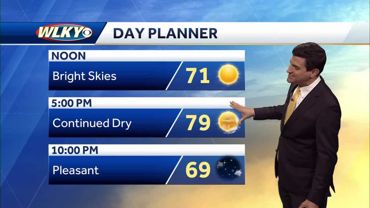 Sunny and pleasant Tuesday