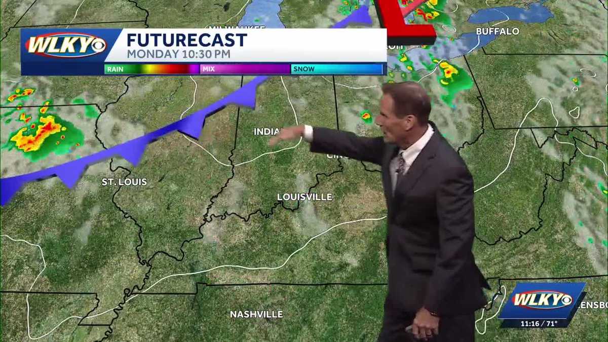 Warmer for Sunday, storm threat Monday