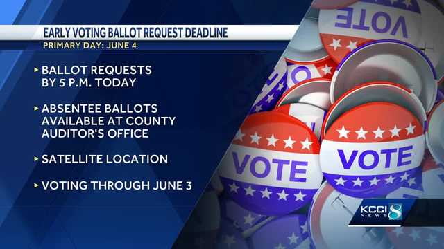 Iowa primary elections: How to request an absentee ballot