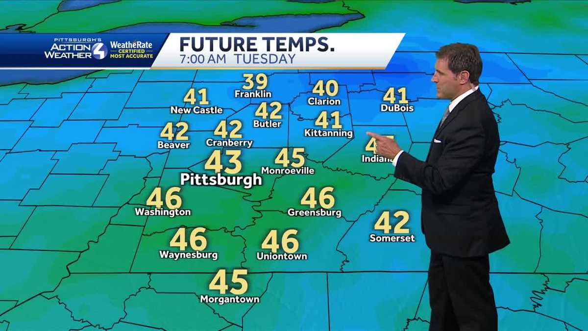 Pittsburgh weather: Chilly and breezy Monday