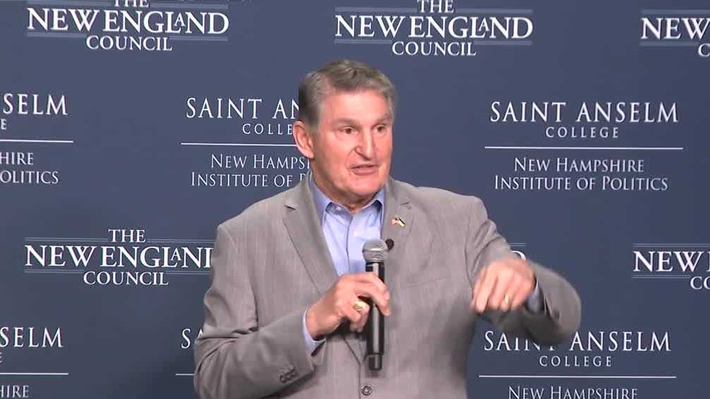 Joe Manchin speaks at &lsquo;Politics and Eggs&rsquo; event in New Hampshire