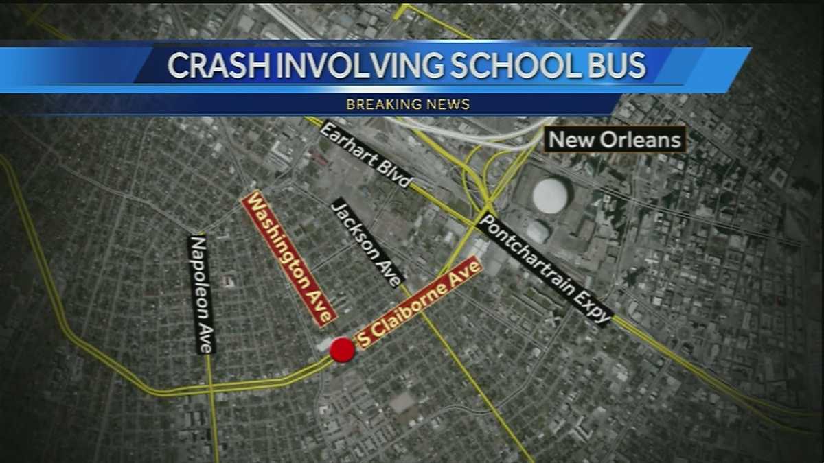Students injured in crash involving school bus