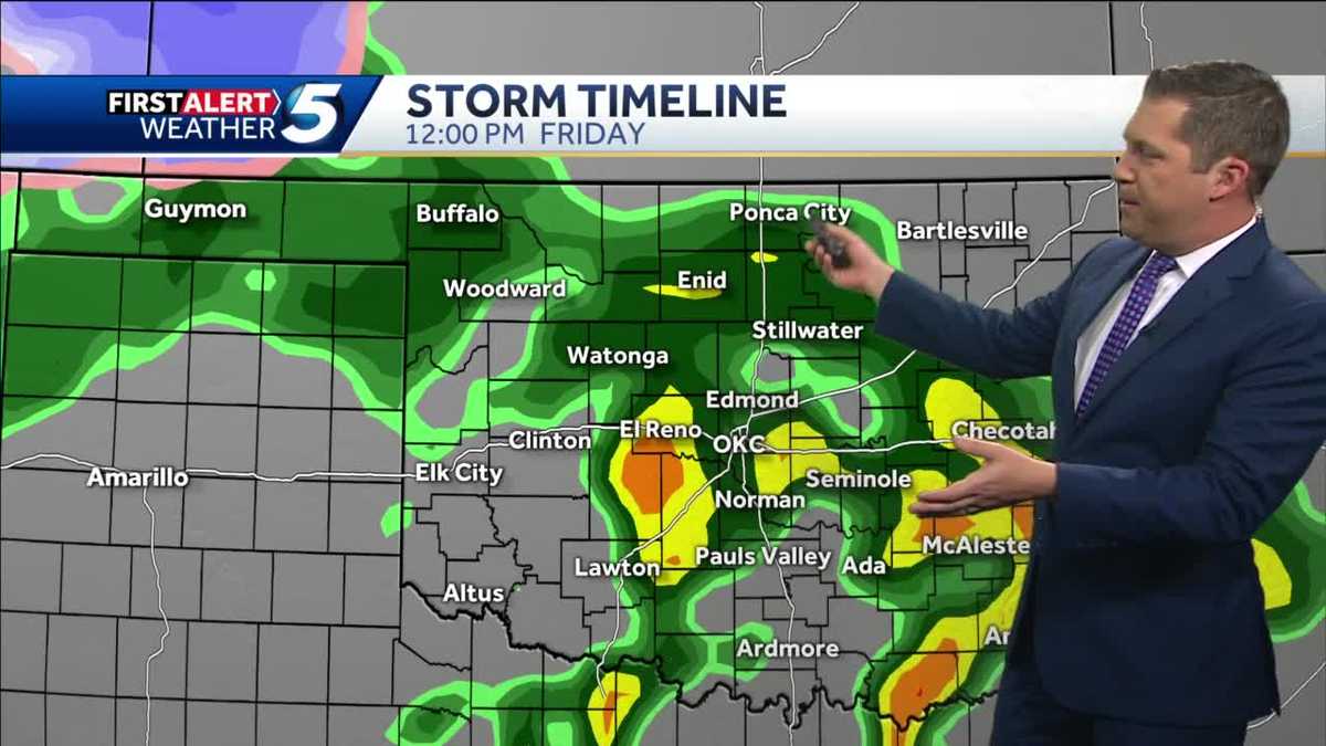 Rain moves in on Friday - KOCO
