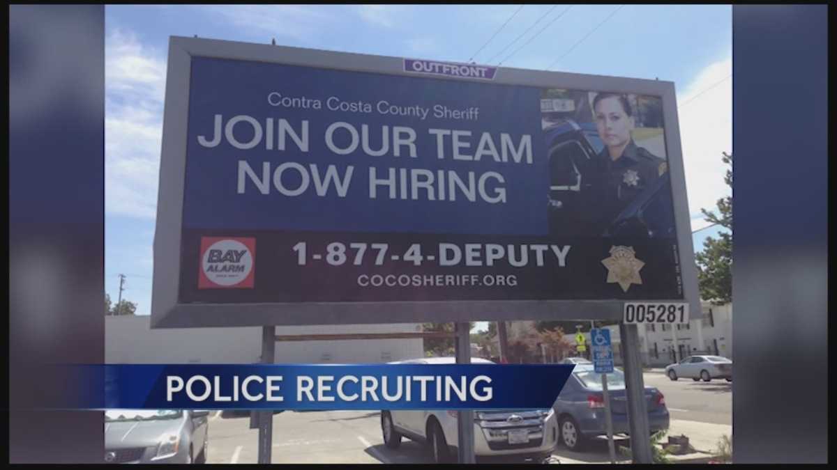 Billboard in Stockton recruiting for Bay Area sheriff's department?