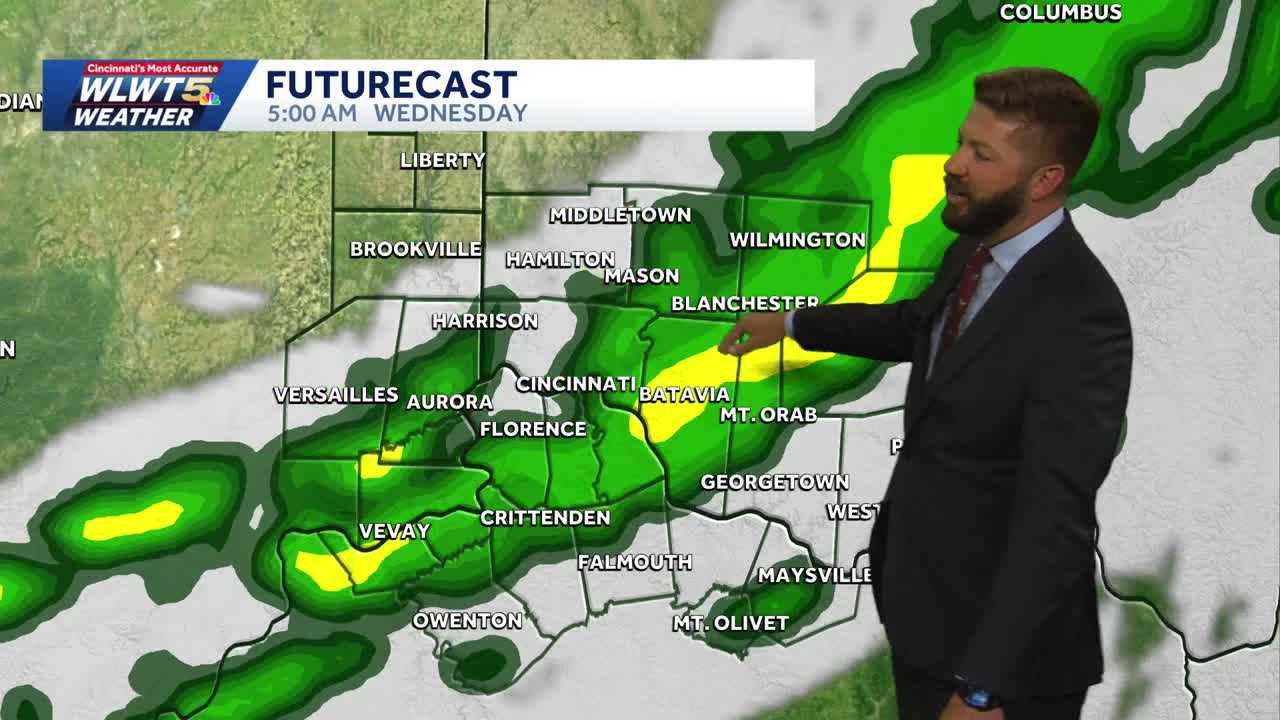 Timeline: When rain impacts Wednesday morning