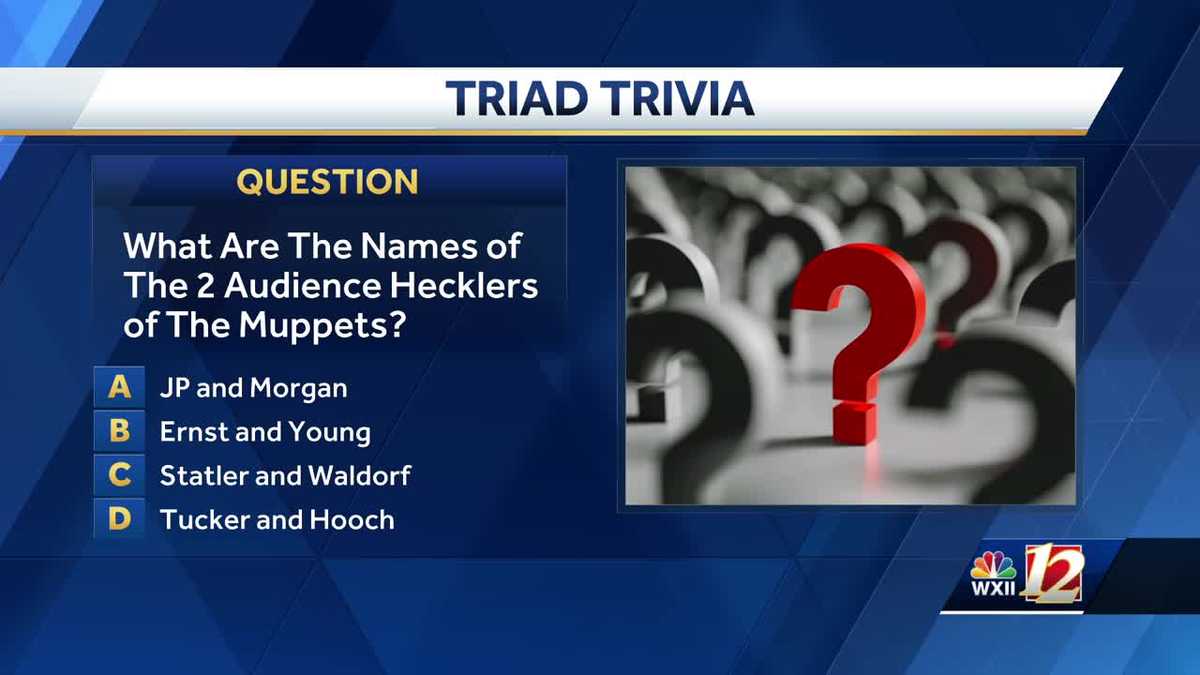Here are this week's Triad Trivia questions