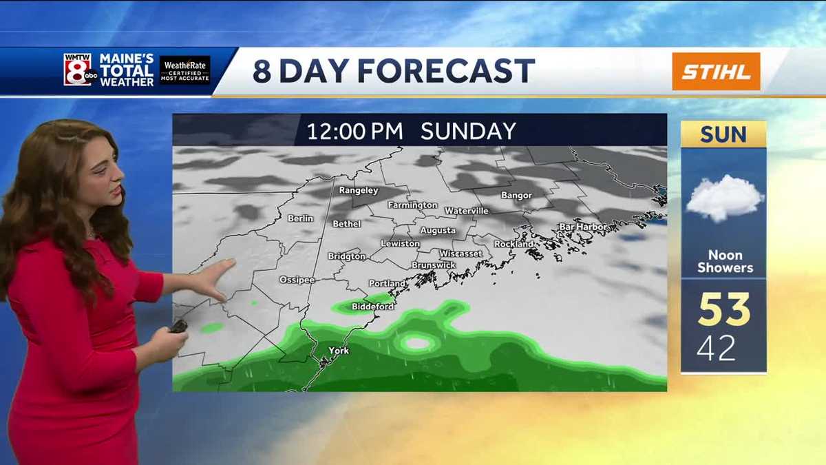 Dry tonight before rain moves in late Sunday into Monday