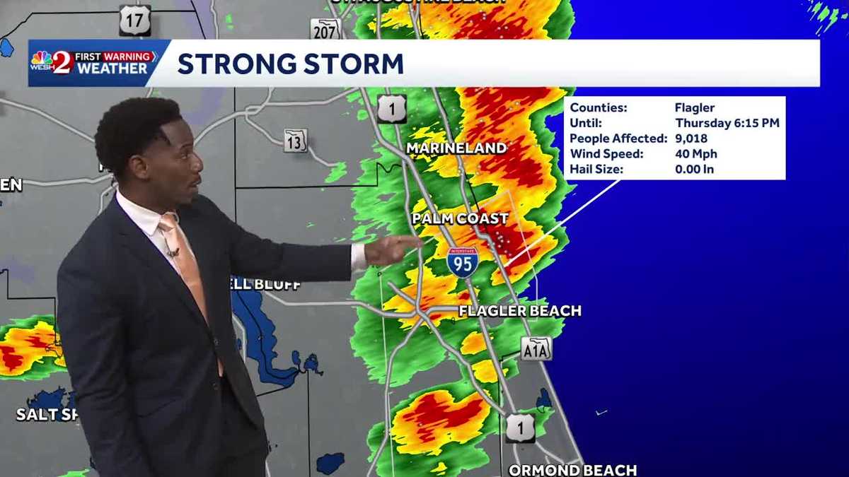 Strong And Severe Thunderstorms Barrel into Central Florida - Monitoring Impact Weather w/ Heat