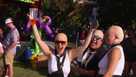 Pitbull fans dress up as 'Mr. Worldwide' at fairgrounds for Grandstand performance