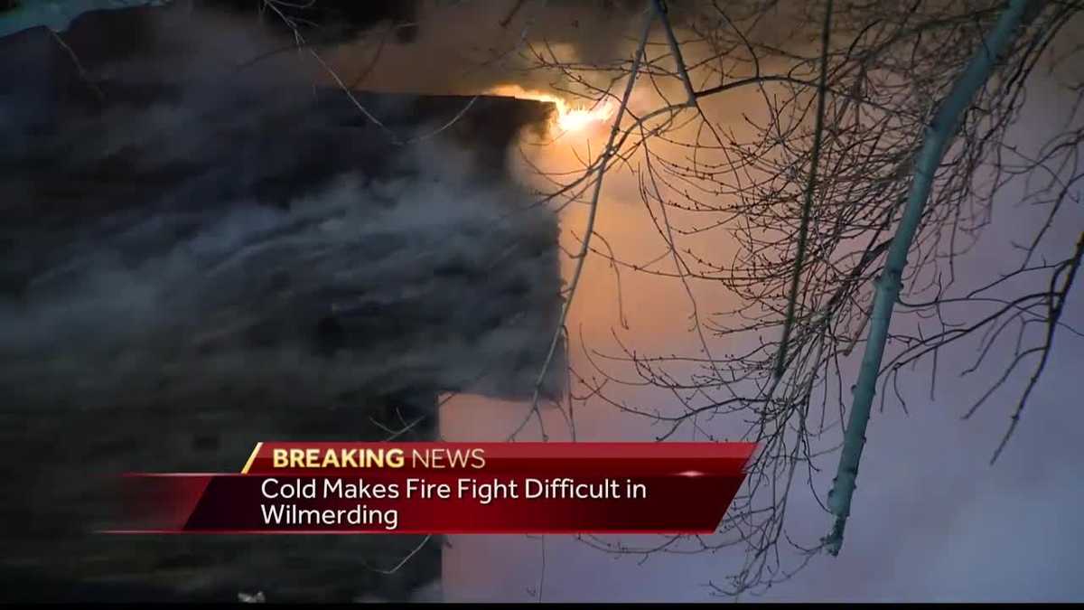 Cold weather hampers crews at scene of house fire in Wilmerding