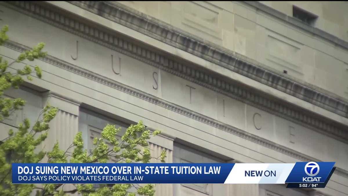 Justice Department sues New Mexico over in-state tuition for undocumented students
