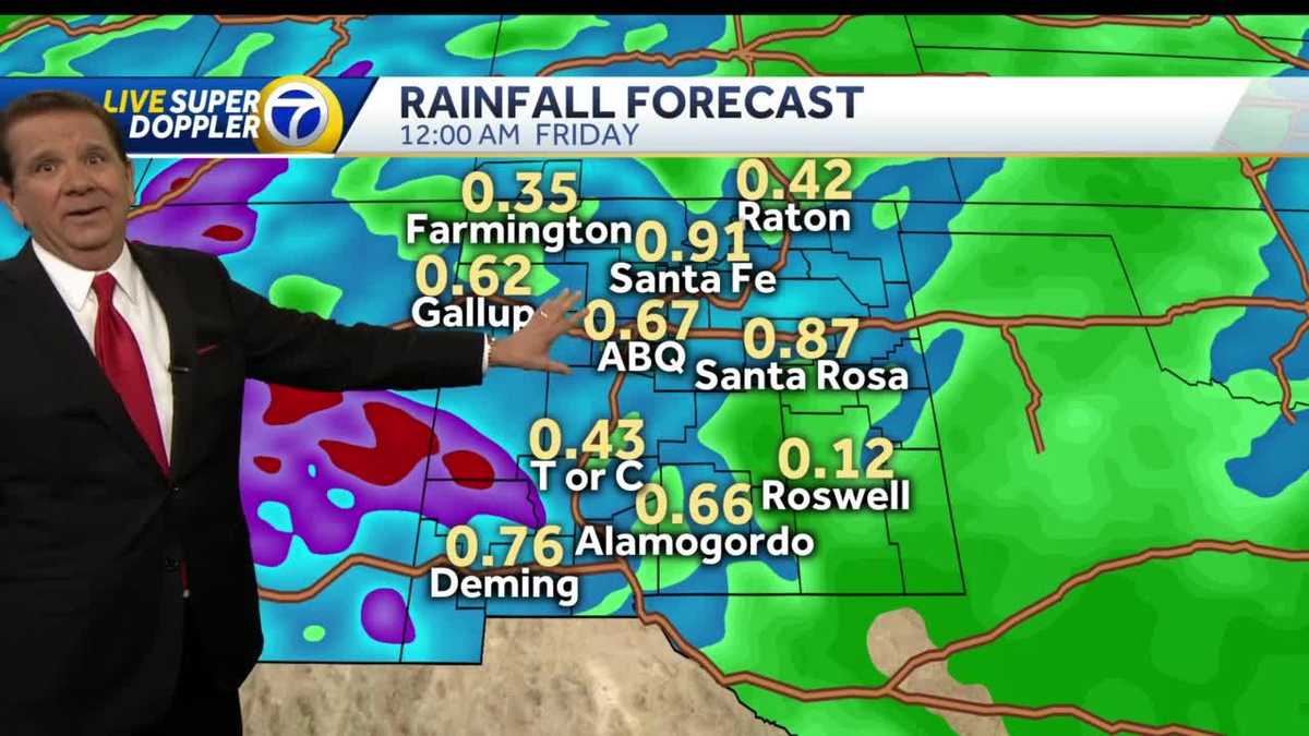Intense rain and snow coming to New Mexico!