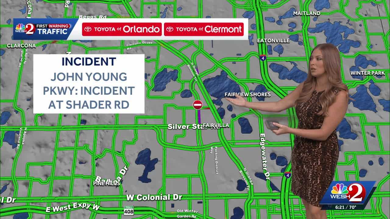 John Young Parkway lanes blocked in Orlando