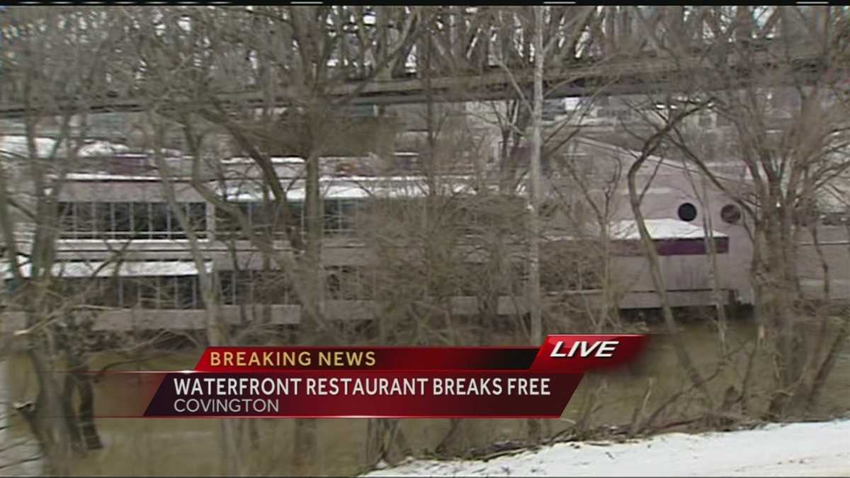 Jeff Ruby's Waterfront Restaurant breaks free, floats downriver