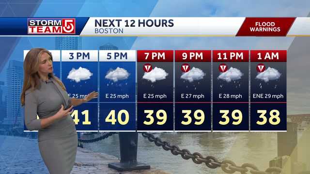 Video: Nor'easter intensifies during evening, overnight hours 