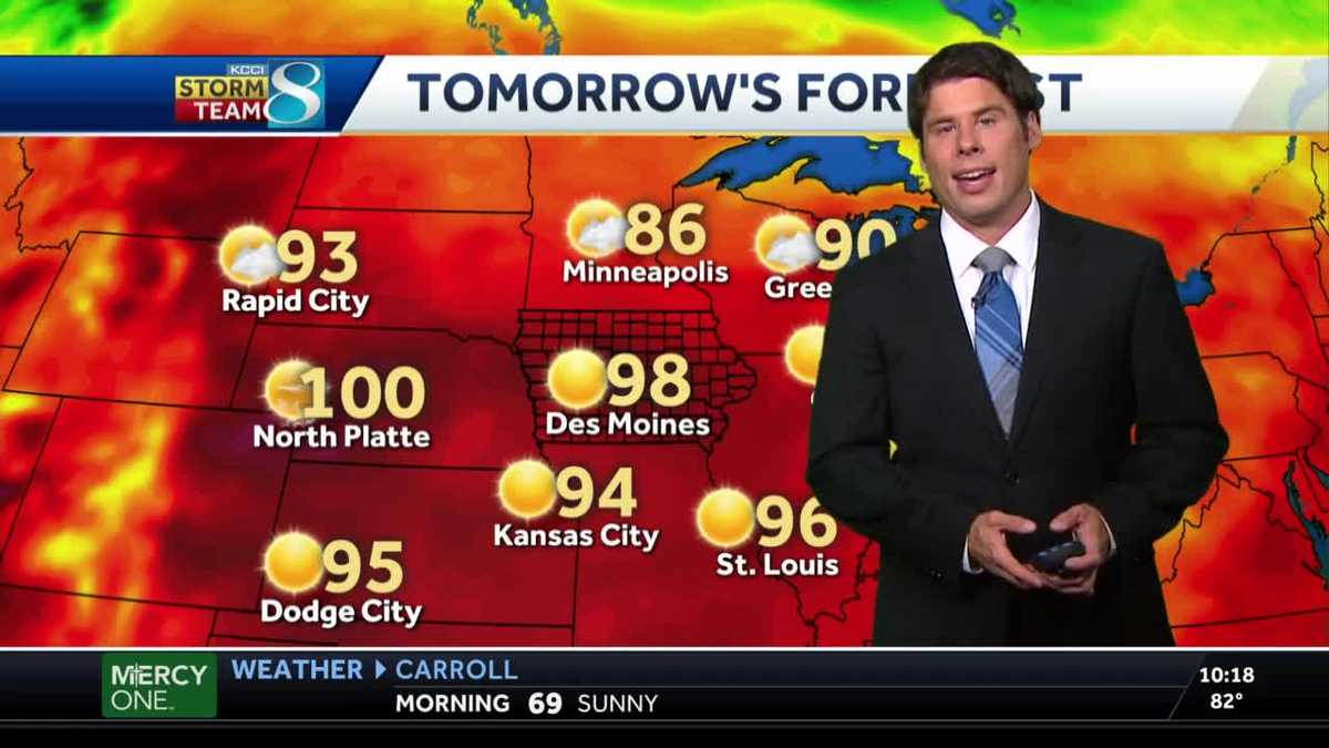Work week temperatures to hit the 90s