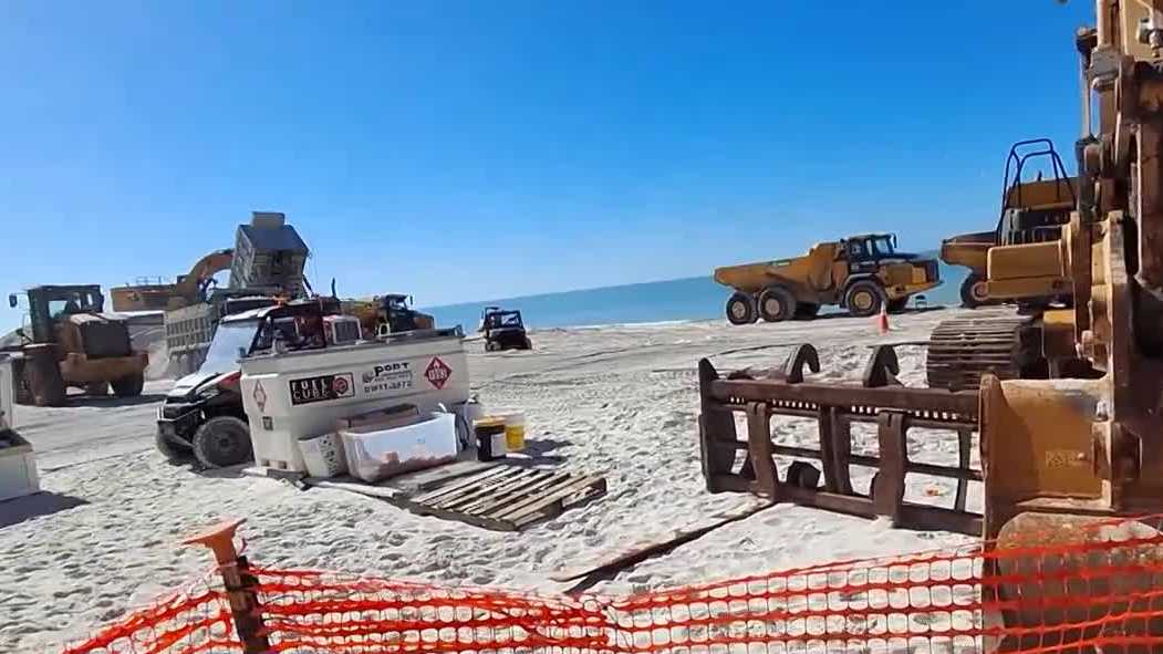Vanderbilt Beach renourishment project nearing completion - WBBH