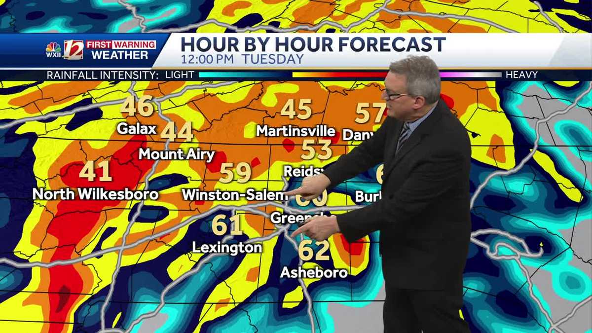 WATCH: Very wet and windy Tuesday