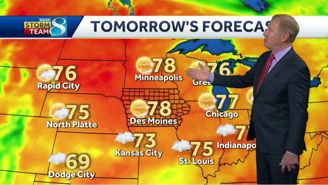 Sunshine and 70s return Tuesday