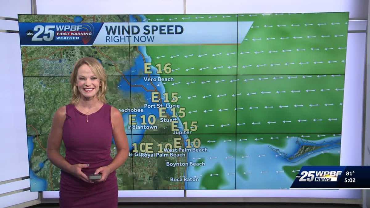Breezy with chance of showers for South Florida