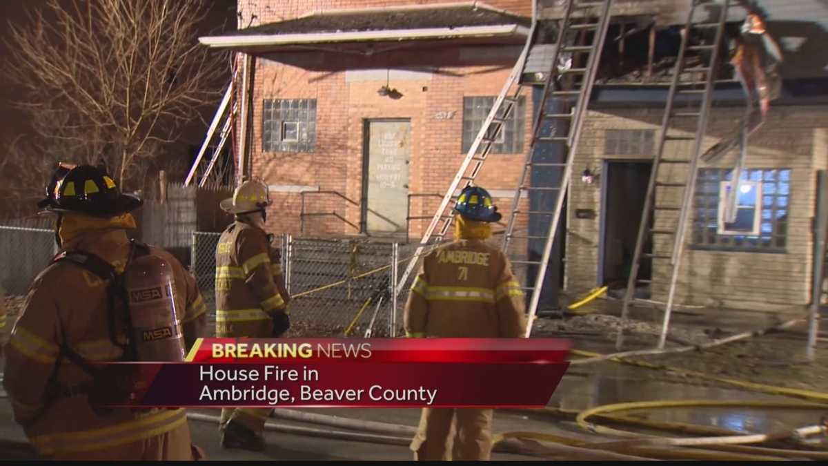 House fire in Ambridge