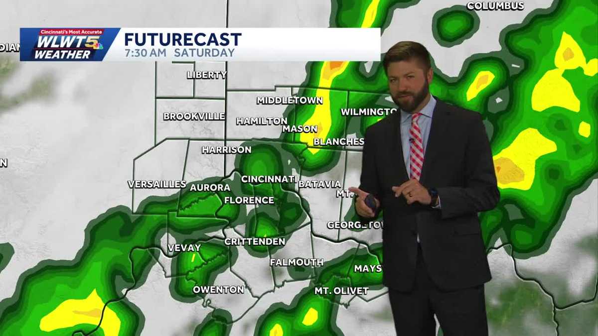 Timeline: When showers impact this holiday weekend