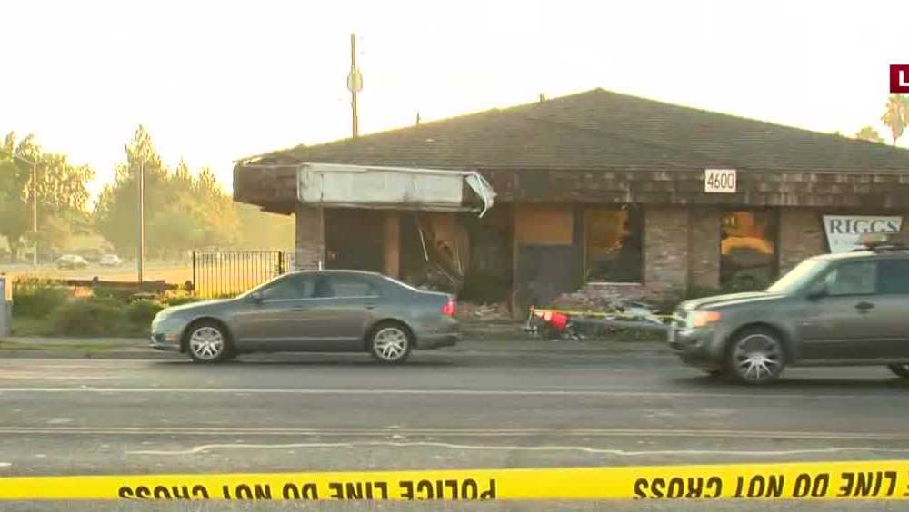 2 hurt after Stockton crash involving firetruck