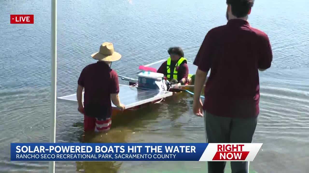 kcra.com - Erin Heft - California students compete in solar-powered boat race in Sacramento County