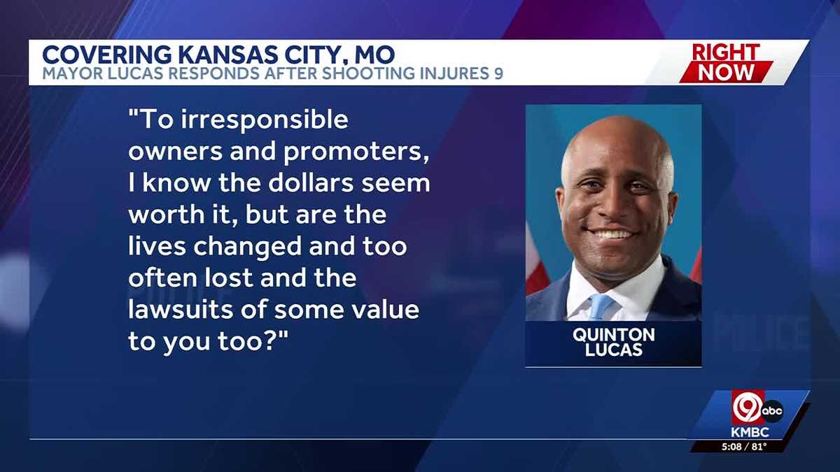 Kansas City mayor reacts to shooting that injured 9 near 79th and Troost