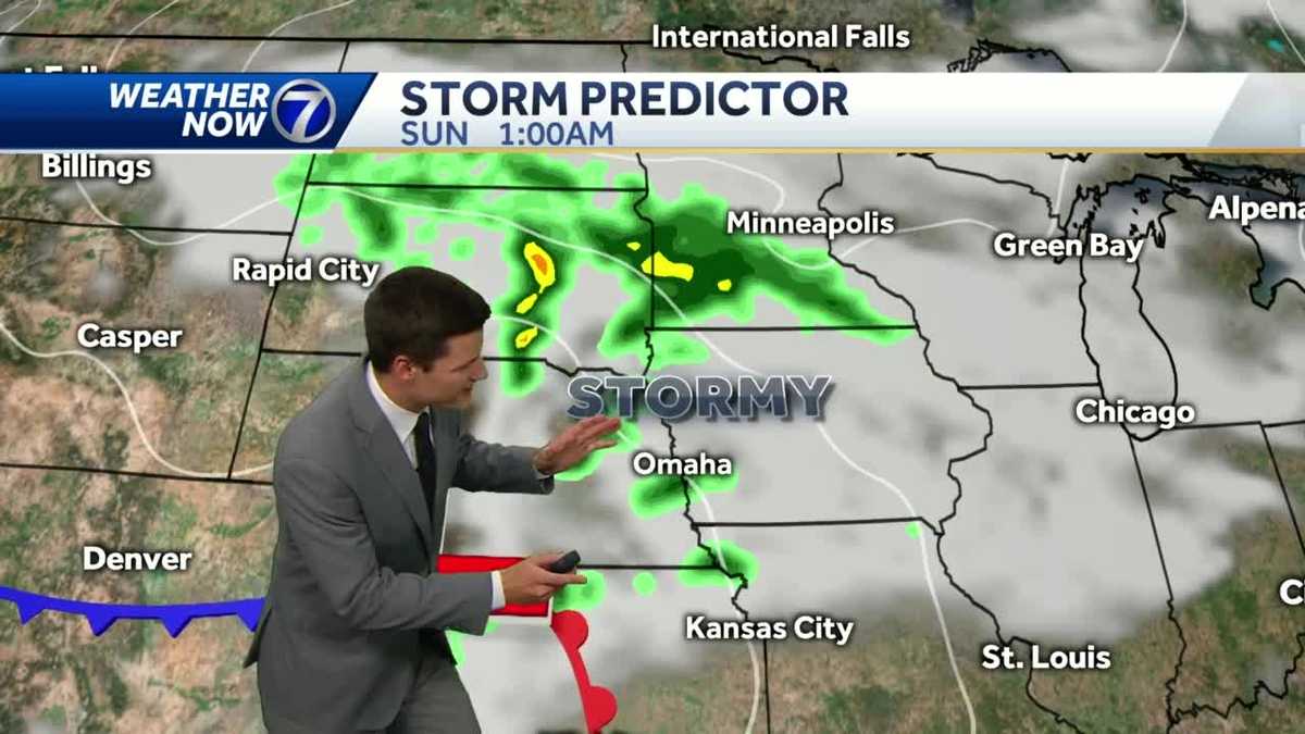 Dry start to Saturday, storm chances increase late in the day