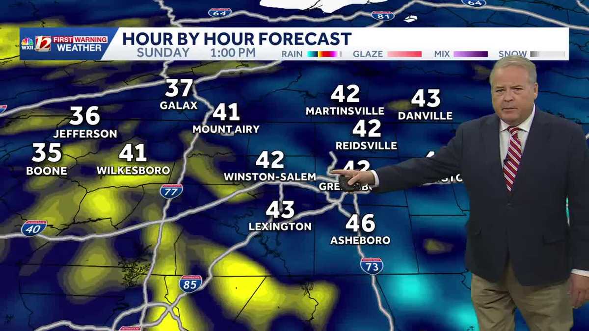Sunday is an Impact Day for the Piedmont for high rain chance