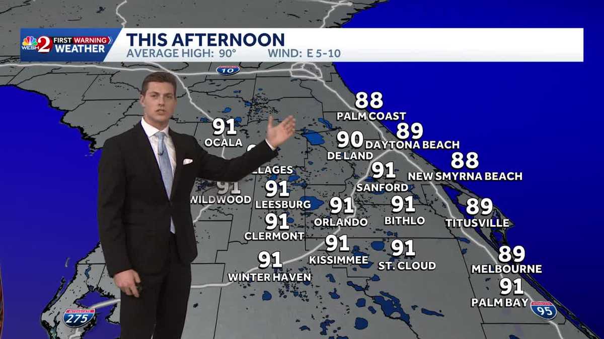 Central Florida faces widespread storm chances Wednesday