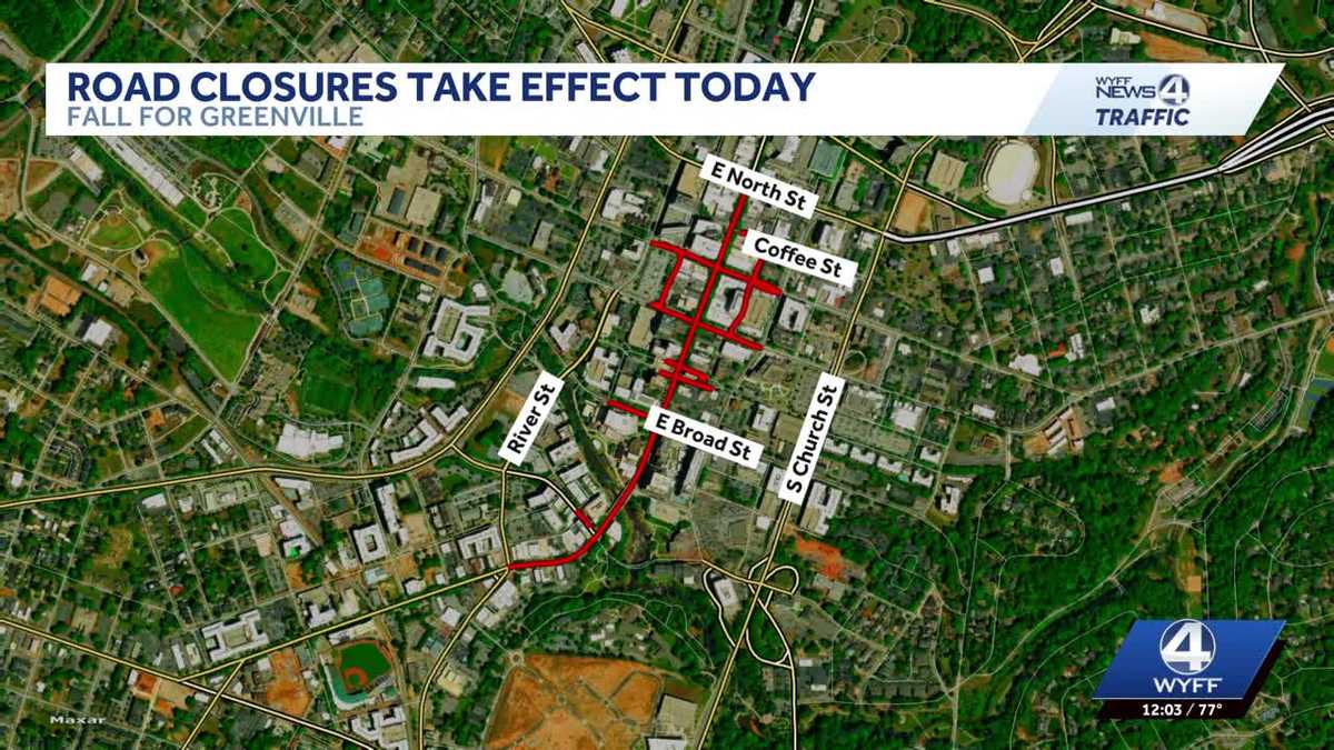 SC: Fall for Greenville brings road closures, parking changes - WYFF