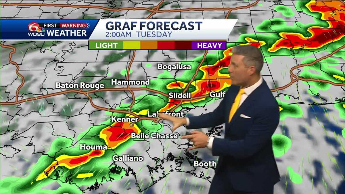 New Orleans forecast tornadoes severe storms Thanksgiving forecast