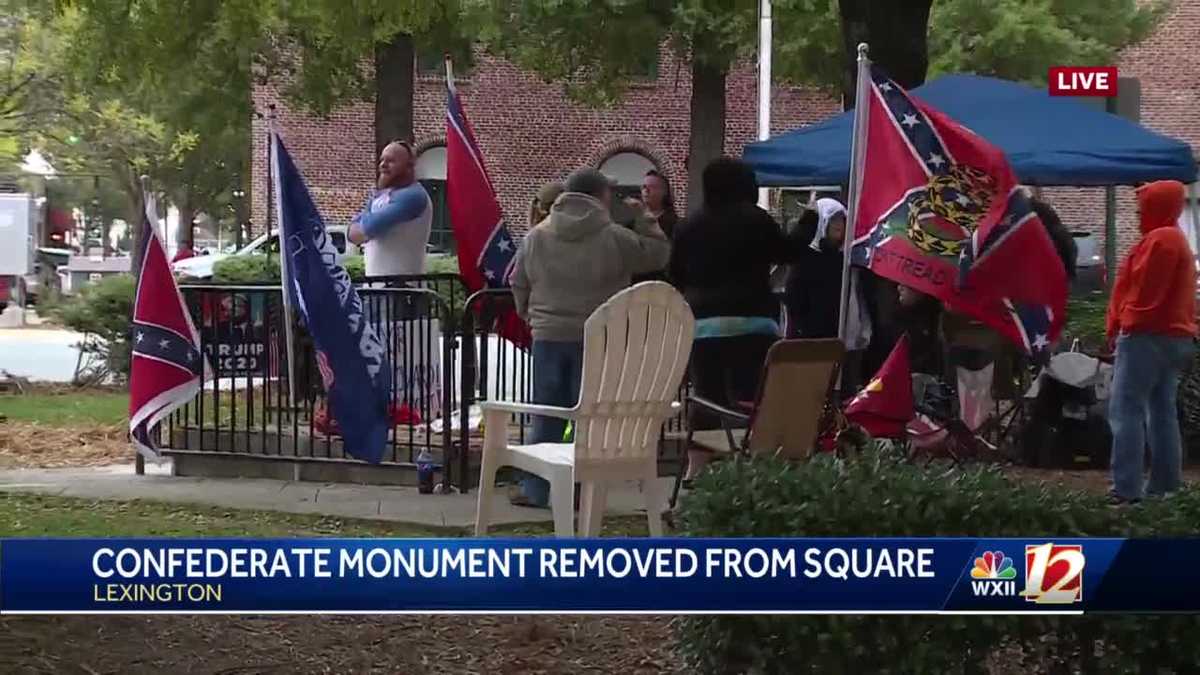 Lexington Confederate monument removed overnight into Friday