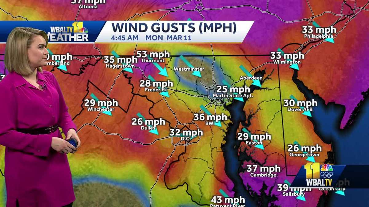 Cooler, breezy Monday with Wind Advisory in place