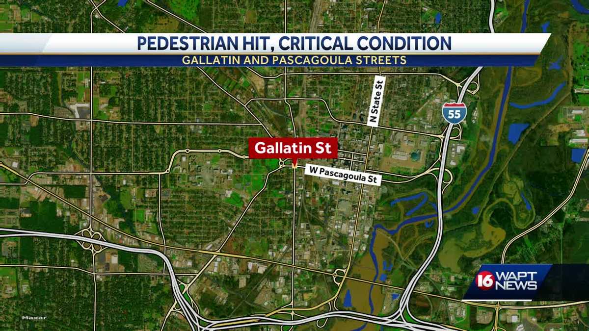 Man in critical condition after being hit by vehicle in Jackson