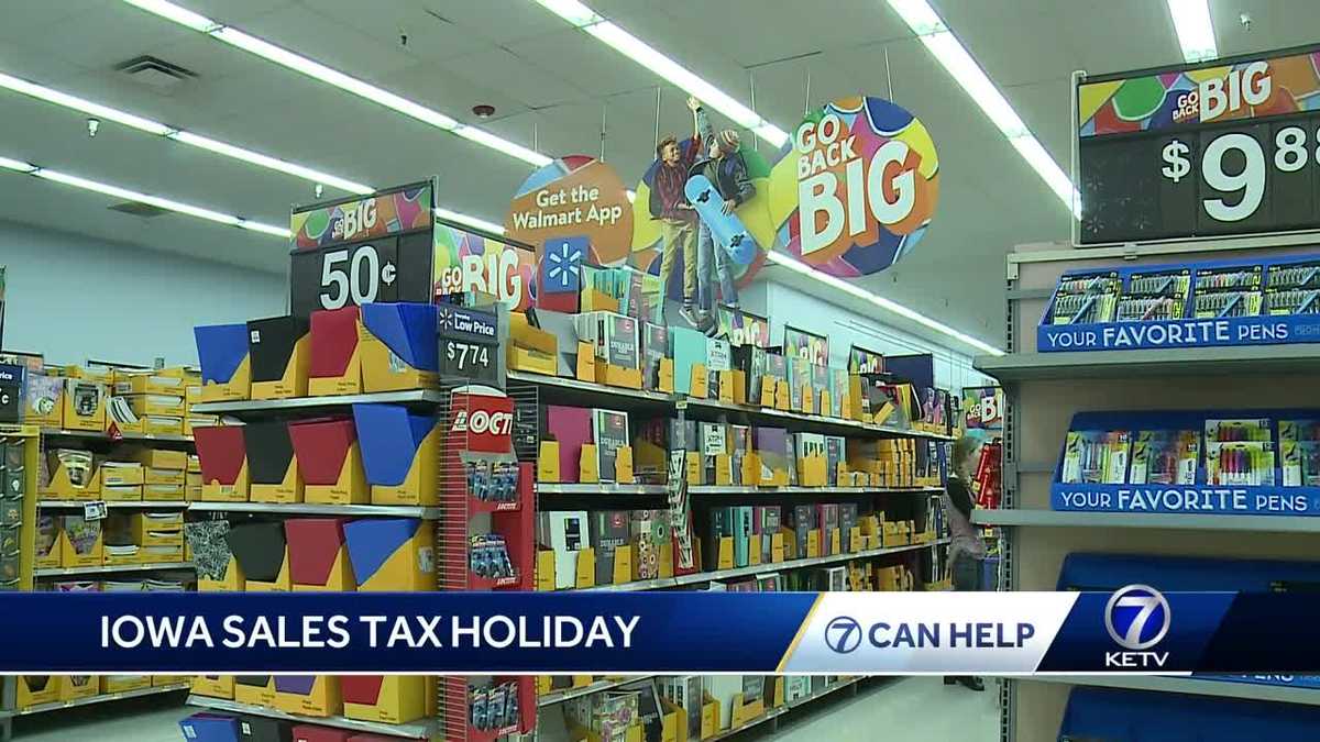 Iowa sales tax holiday
