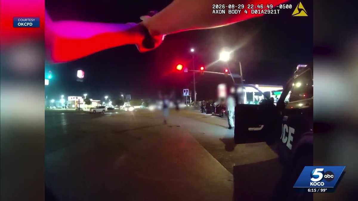 'He has a knife!': Body camera video shows road rage turn to knife fight near I-35 in OKC