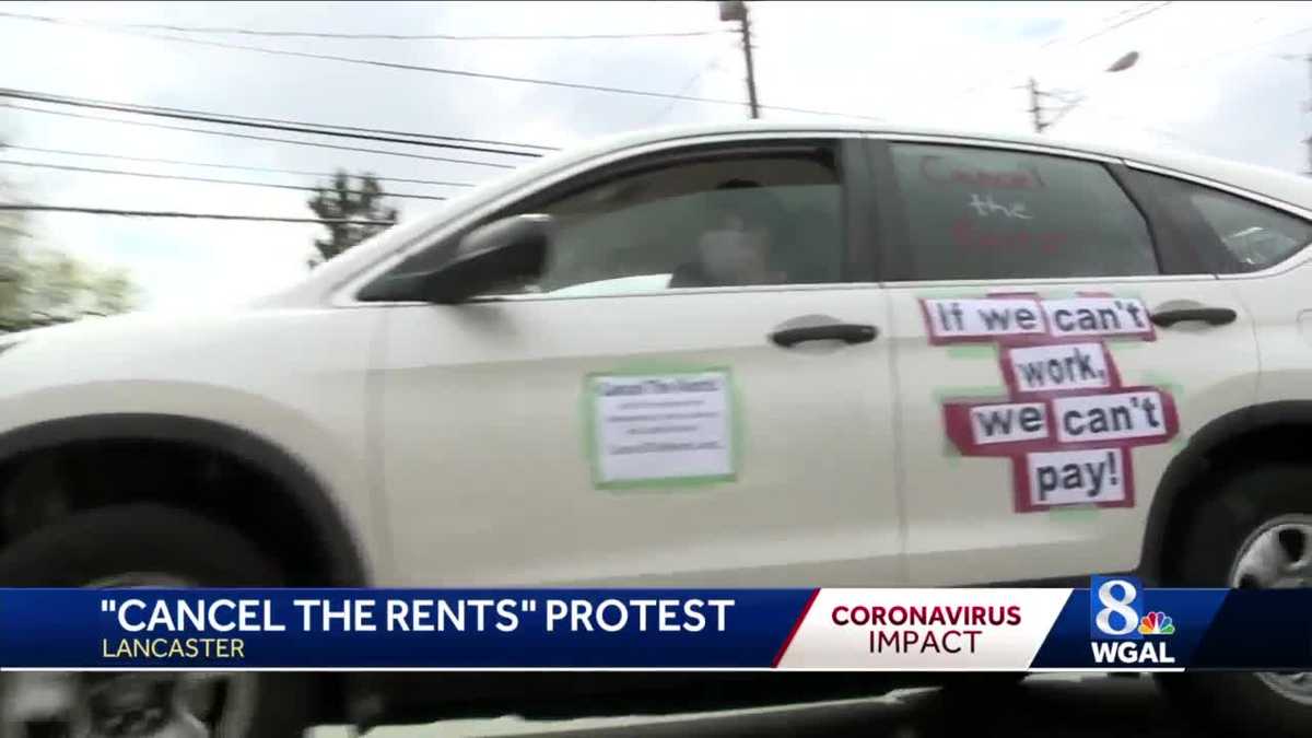 Car protest against rents, mortgages and evictions