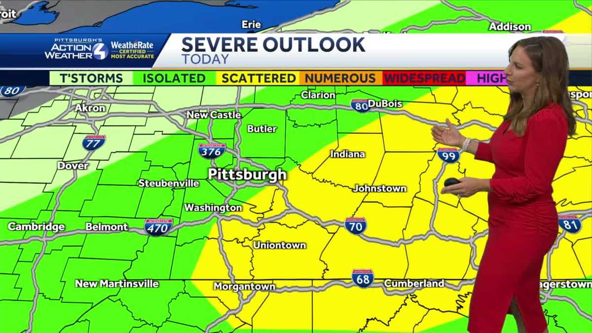 Pittsburgh Weather: Storms expected in Western Pa. could bring gusty winds