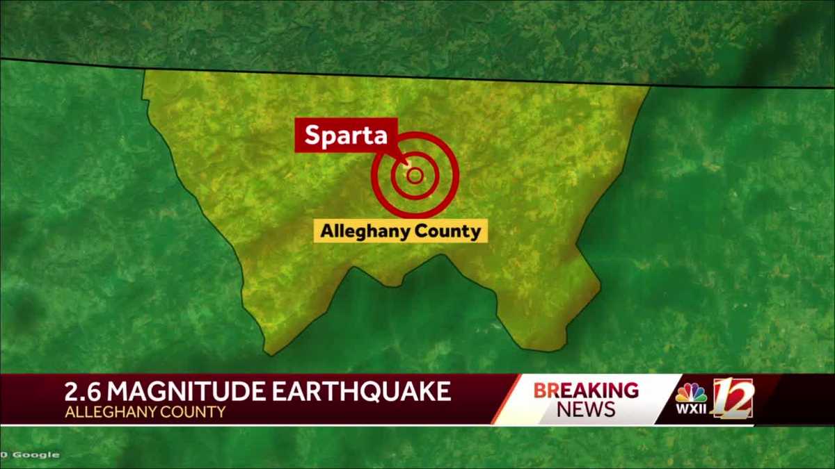 Sparta: 2.6 magnitude earthquake