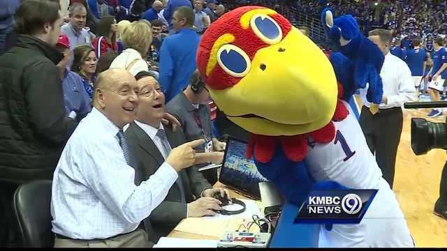 Dick Vitale in Lawrence for Baylor vs. Kansas game, baby!